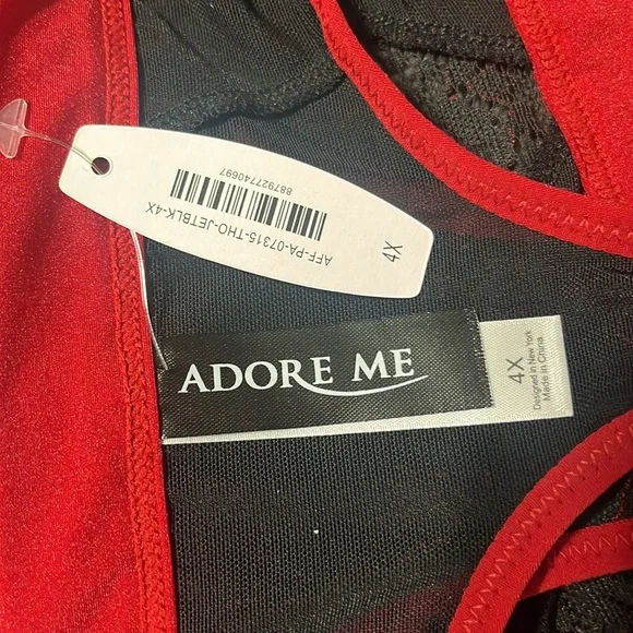 5/$25
Adore Me Panty Sz4XL 1021 Black/Red Lace Thong Feminine Fairy Cottagecore - Picture 3 of 5